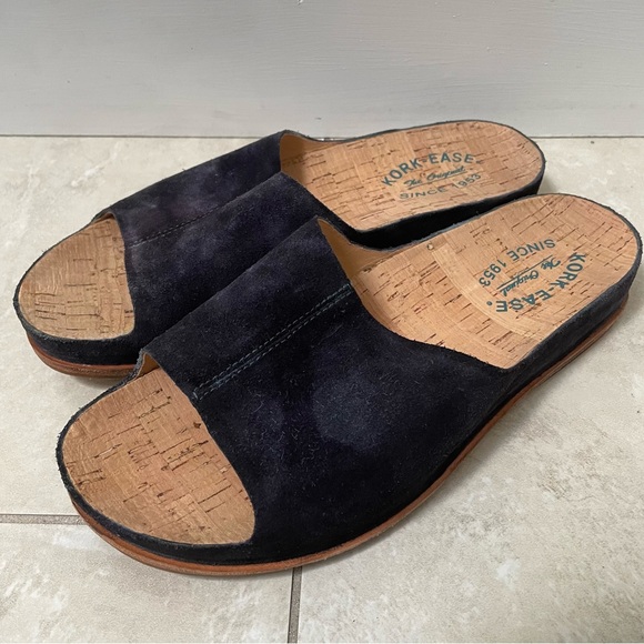 Kork-Ease Shoes - Kork Ease Tutsi Slide Sandals Navy
